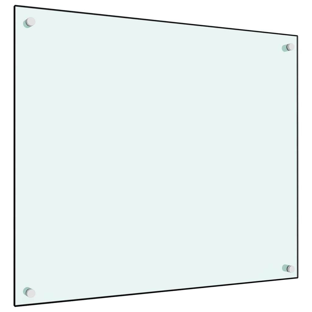 Spatscherm Keuken 70X60 Cm Gehard Glas Wit