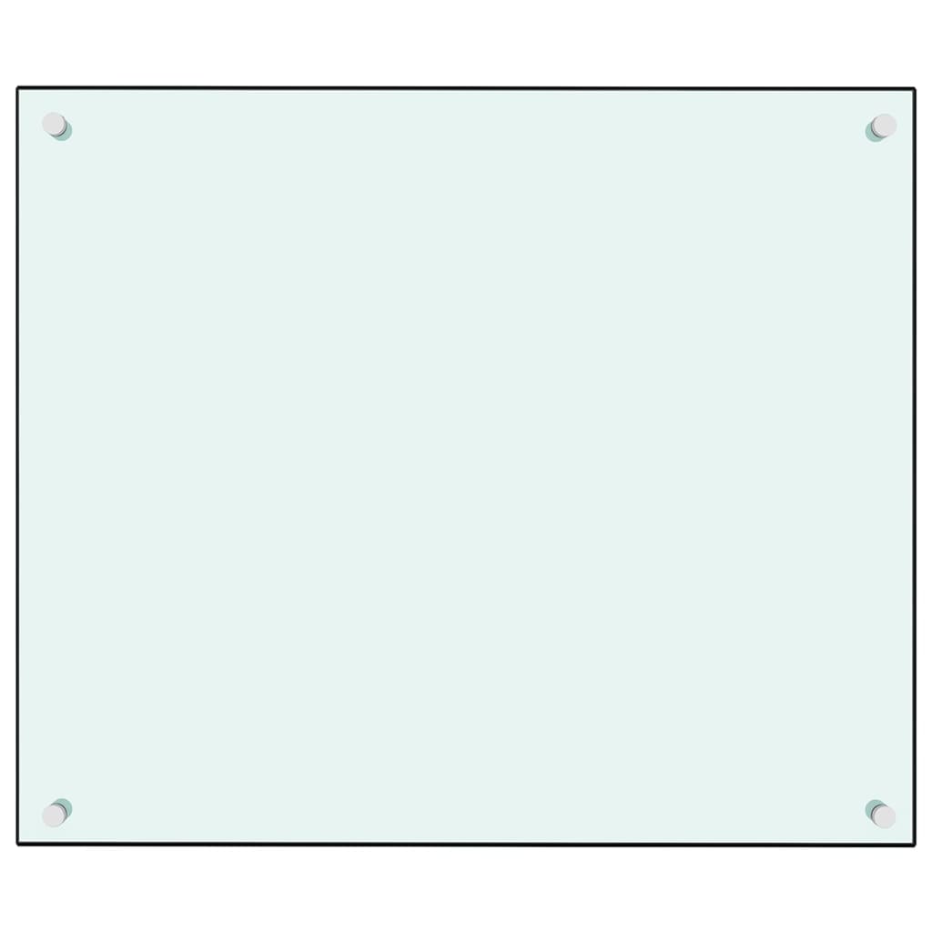 Spatscherm Keuken 70X60 Cm Gehard Glas Wit