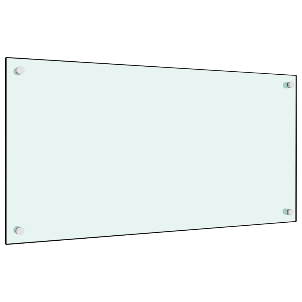 Spatscherm Keuken 80X40 Cm Gehard Glas Wit