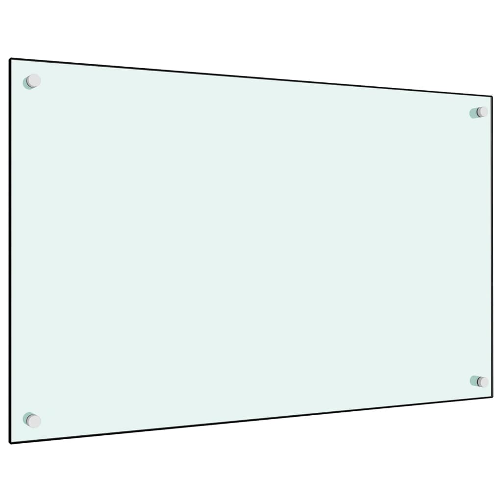 Spatscherm Keuken 80X50 Cm Gehard Glas Wit