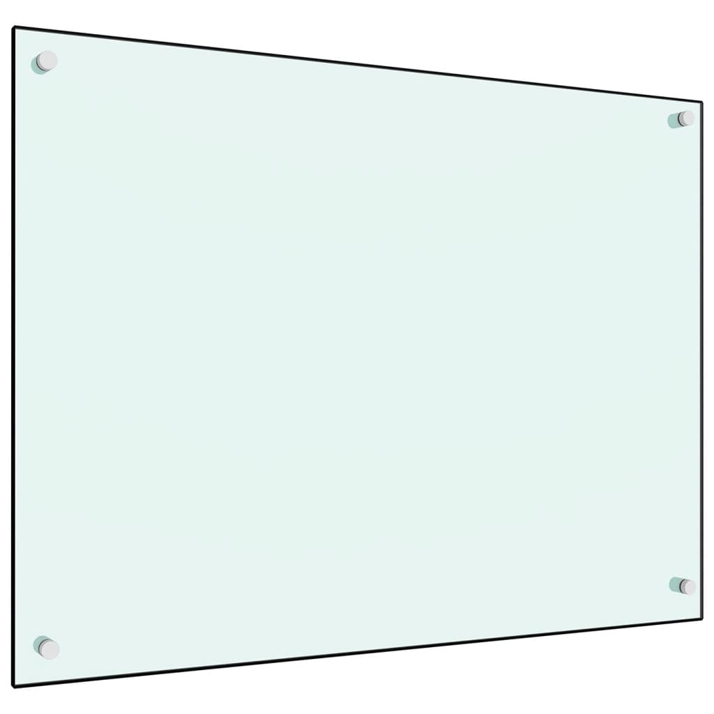 Spatscherm Keuken 80X60 Cm Gehard Glas Wit