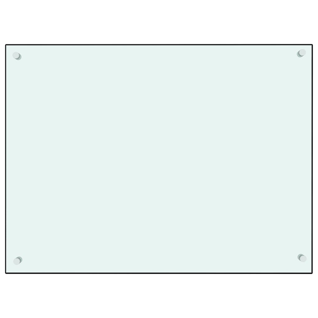 Spatscherm Keuken 80X60 Cm Gehard Glas Wit