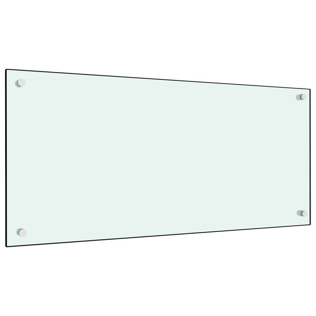 Spatscherm Keuken 90X40 Cm Gehard Glas Wit