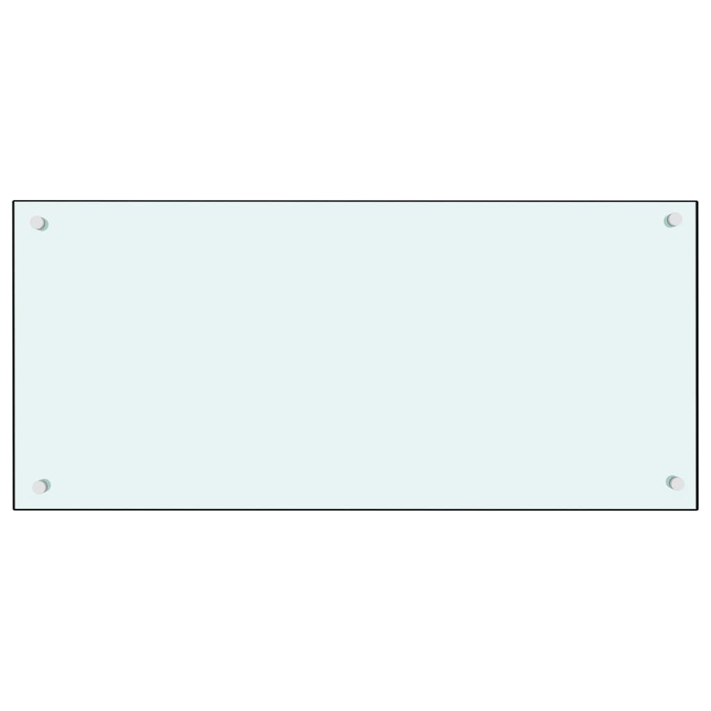 Spatscherm Keuken 90X40 Cm Gehard Glas Wit