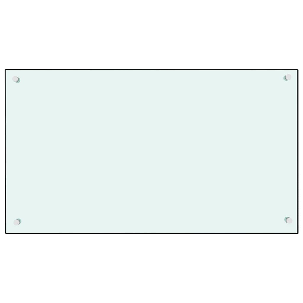 Spatscherm Keuken 90X50 Cm Gehard Glas Wit