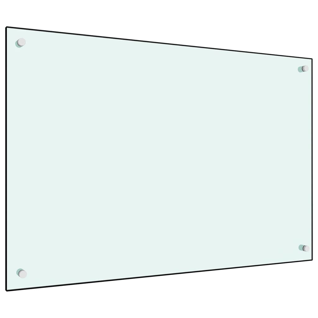 Spatscherm Keuken 90X60 Cm Gehard Glas Wit