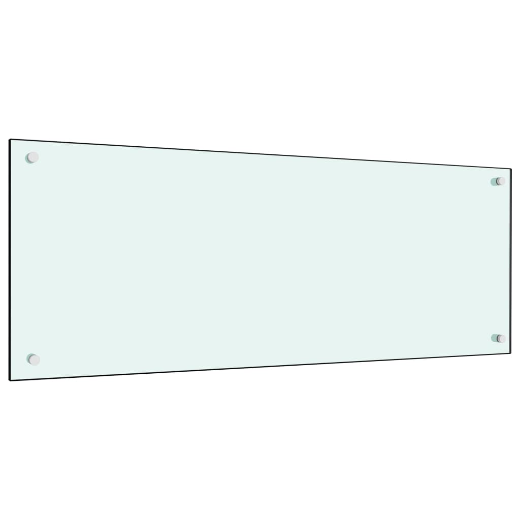 Spatscherm Keuken 100X40 Cm Gehard Glas Wit