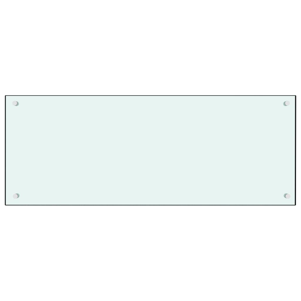 Spatscherm Keuken 100X40 Cm Gehard Glas Wit