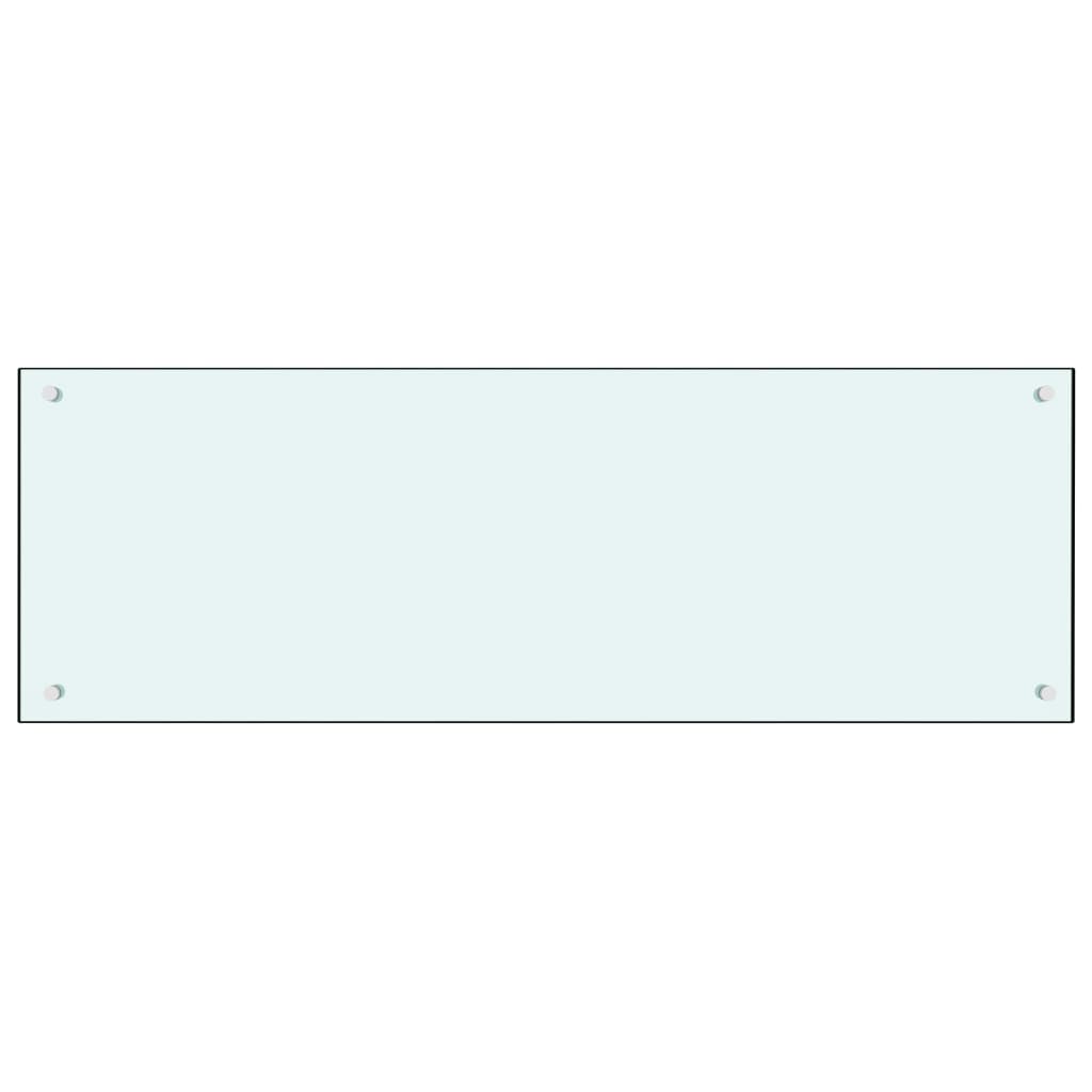Spatscherm Keuken 120X40 Cm Gehard Glas Wit