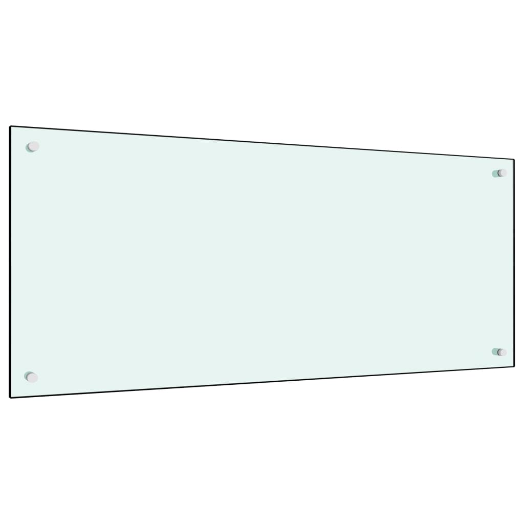 Spatscherm Keuken 120X50 Cm Gehard Glas Wit