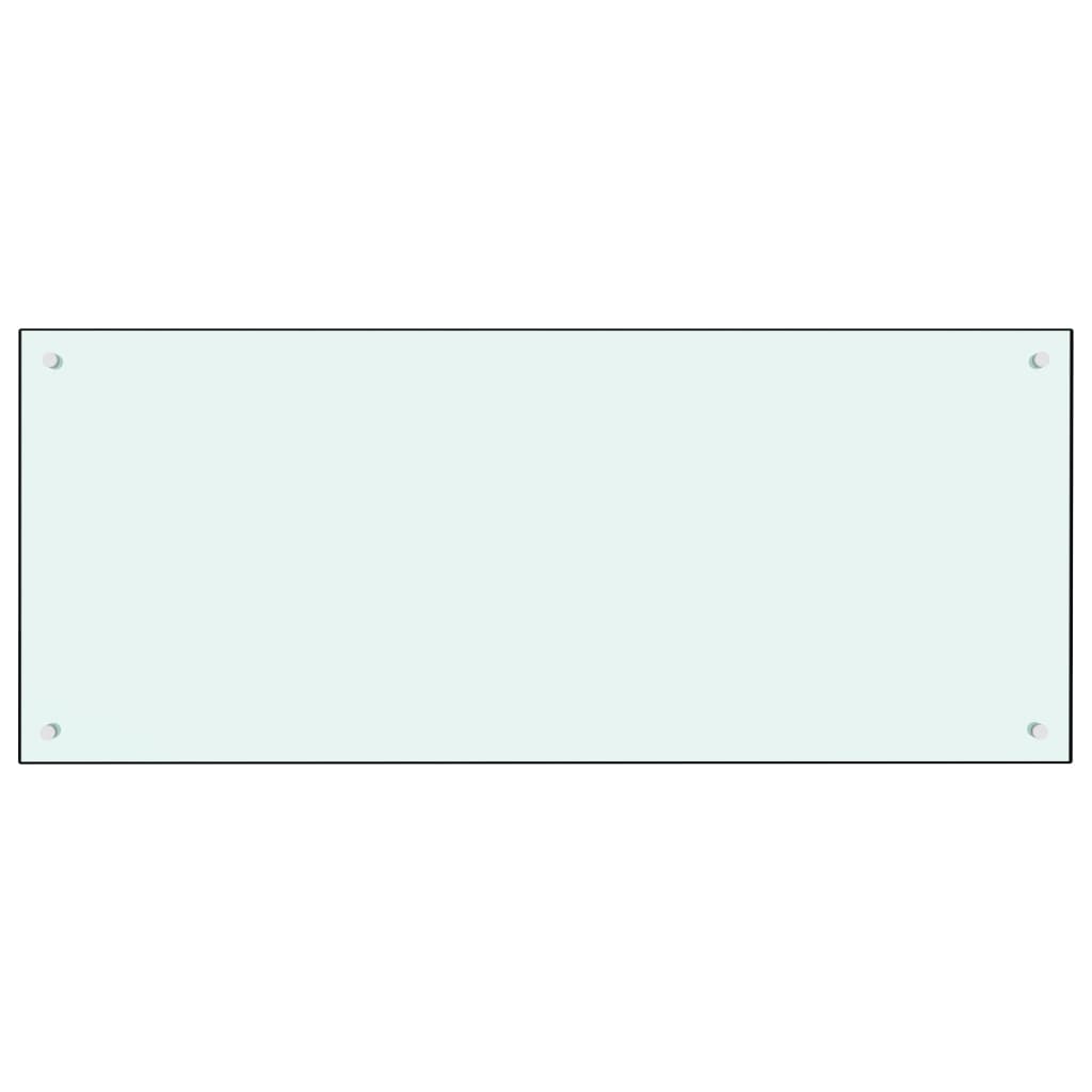 Spatscherm Keuken 120X50 Cm Gehard Glas Wit