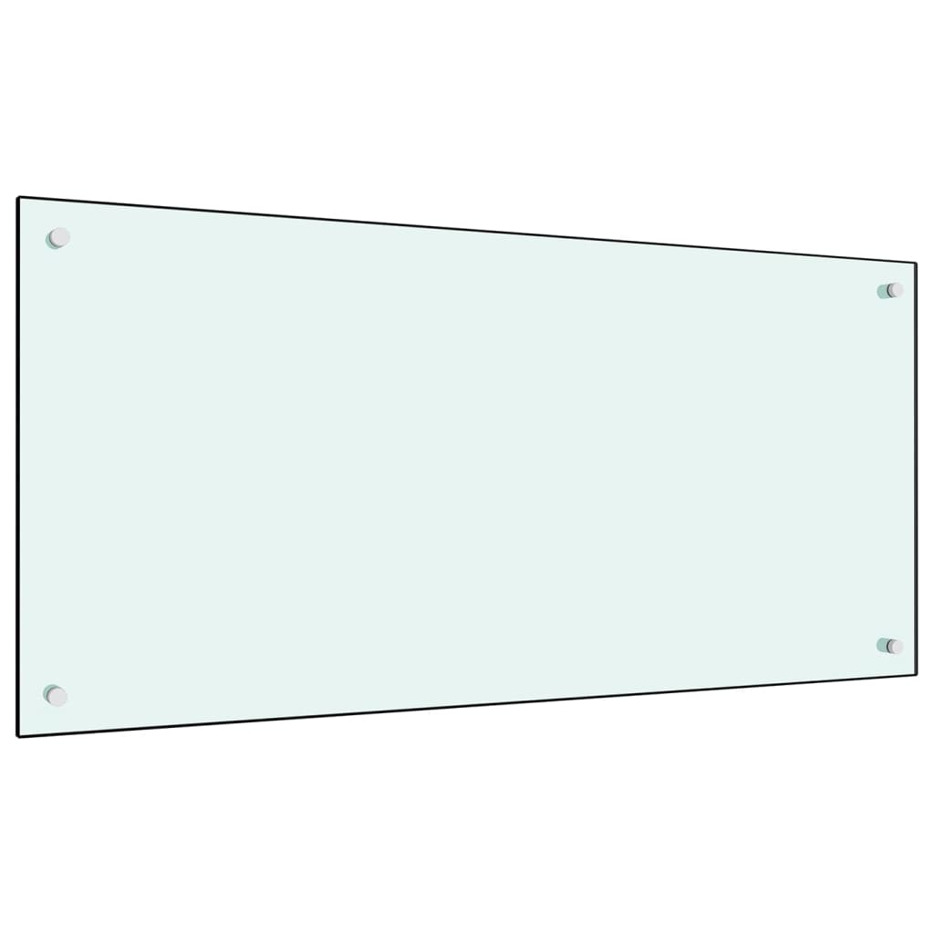 Spatscherm Keuken 120X60 Cm Gehard Glas Wit