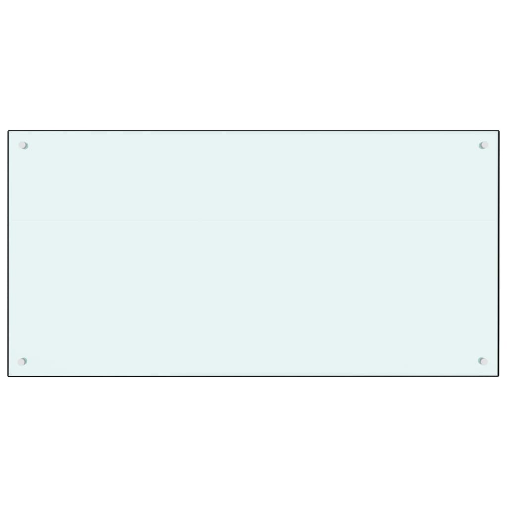 Spatscherm Keuken 120X60 Cm Gehard Glas Wit