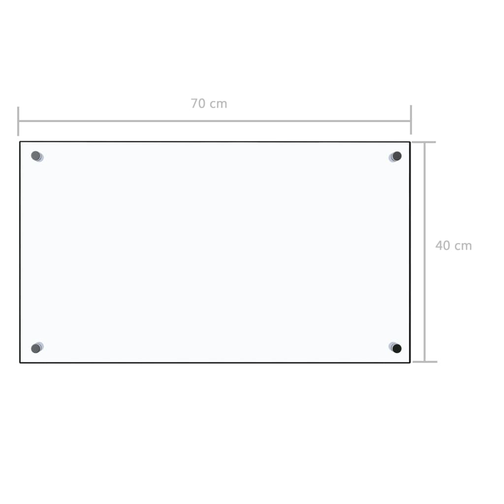 Spatscherm Keuken 70X40 Cm Gehard Glas Transparant