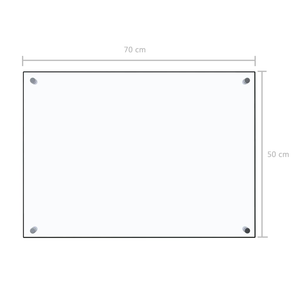 Spatscherm Keuken 70X50 Cm Gehard Glas Transparant