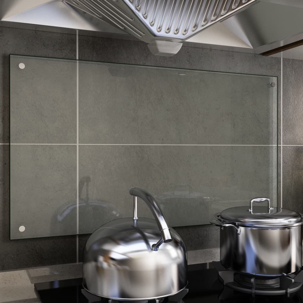 Spatscherm Keuken 90X50 Cm Gehard Glas Transparant