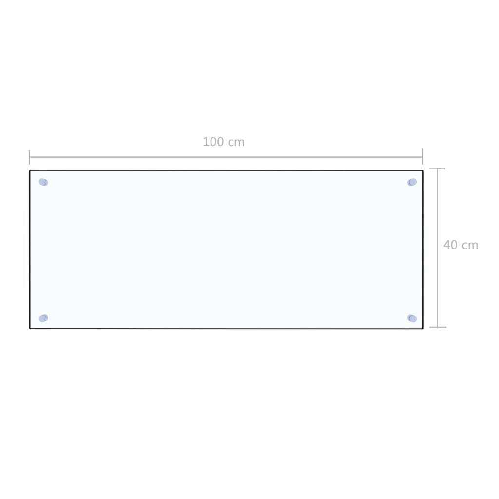 Spatscherm Keuken 100X40 Cm Gehard Glas Transparant