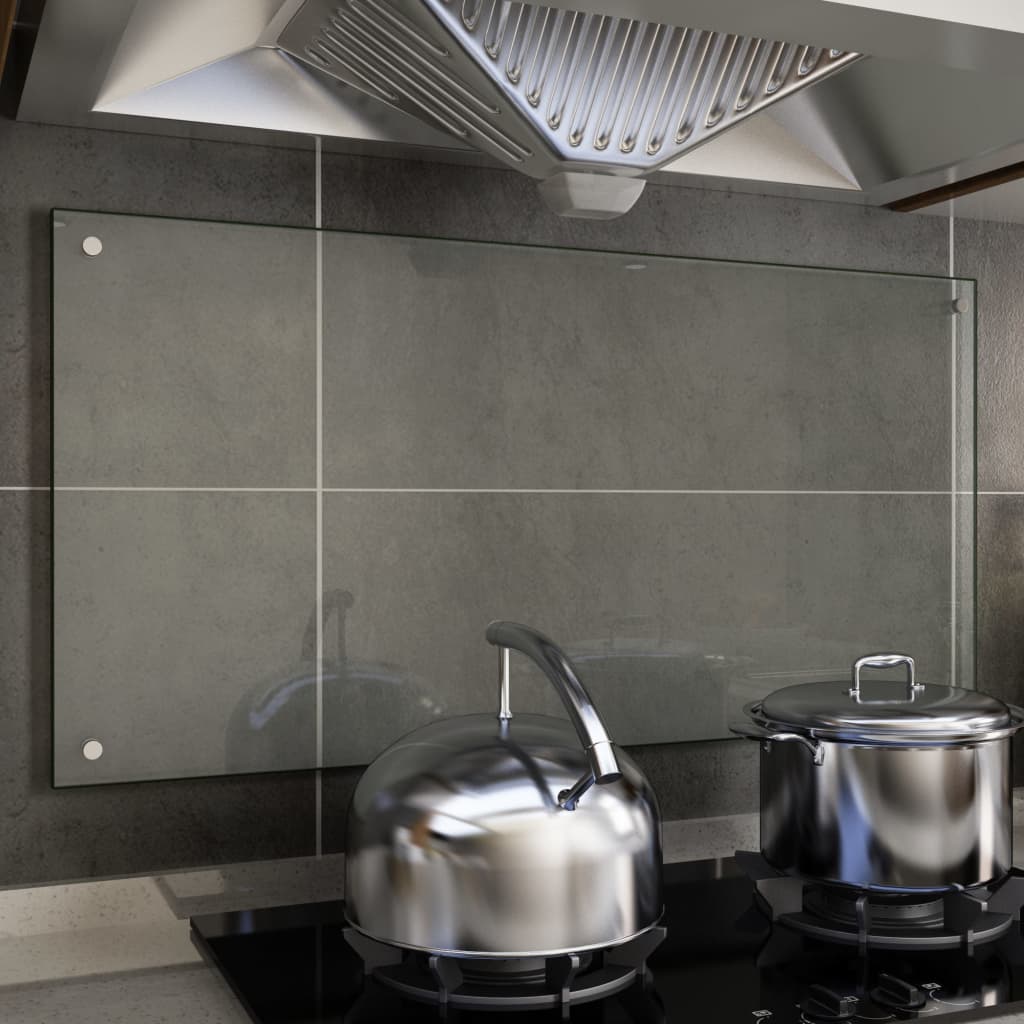 Spatscherm Keuken 100X50 Cm Gehard Glas Transparant
