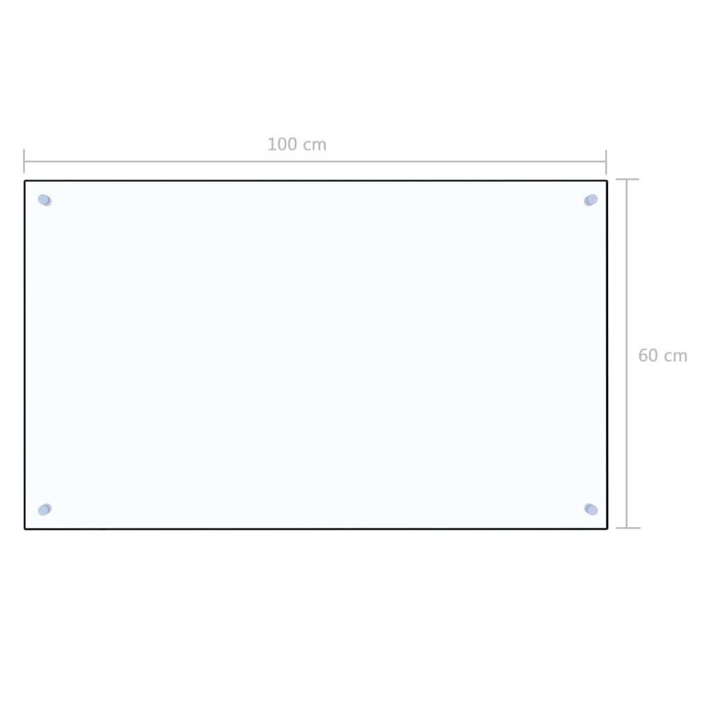 Spatscherm Keuken 100X60 Cm Gehard Glas Transparant