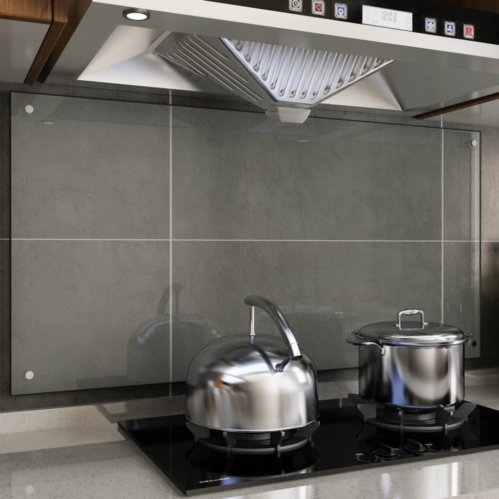 Spatscherm Keuken 120X60 Cm Gehard Glas Transparant