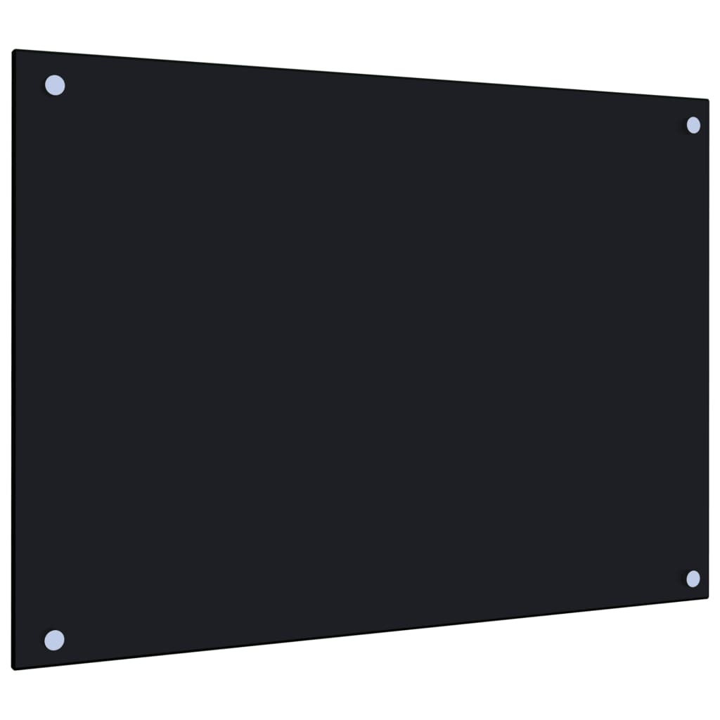 Spatscherm Keuken 70X50 Cm Gehard Glas Zwart