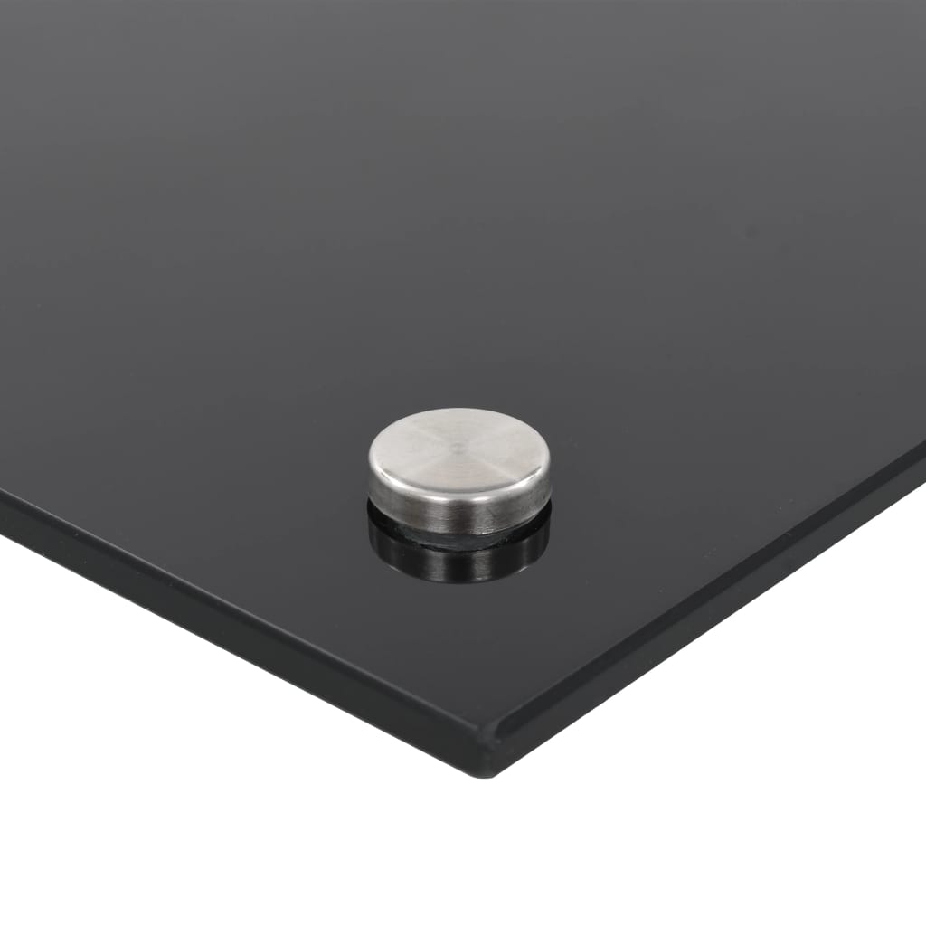 Spatscherm Keuken 70X50 Cm Gehard Glas Zwart
