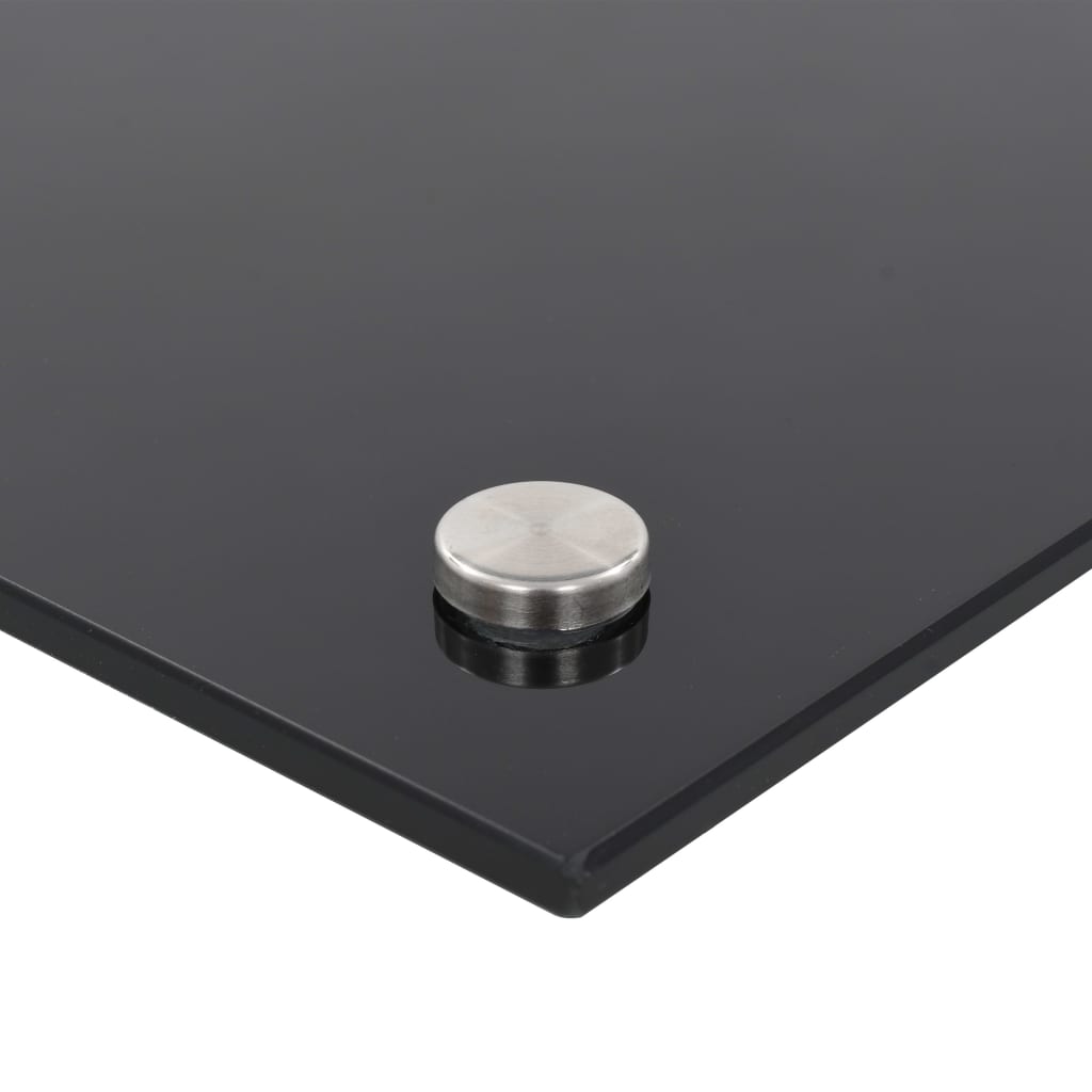 Spatscherm Keuken 80X50 Cm Gehard Glas Zwart