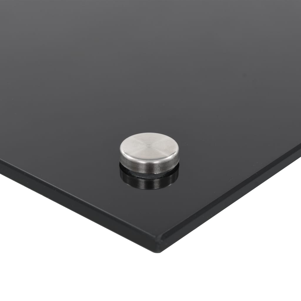 Spatscherm Keuken 80X60 Cm Gehard Glas Zwart