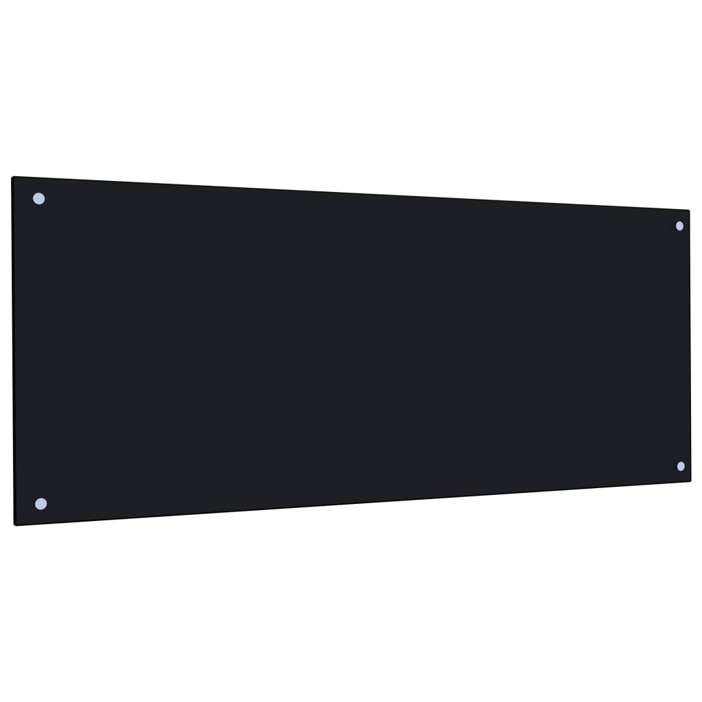 Spatscherm Keuken 120X50 Cm Gehard Glas Zwart