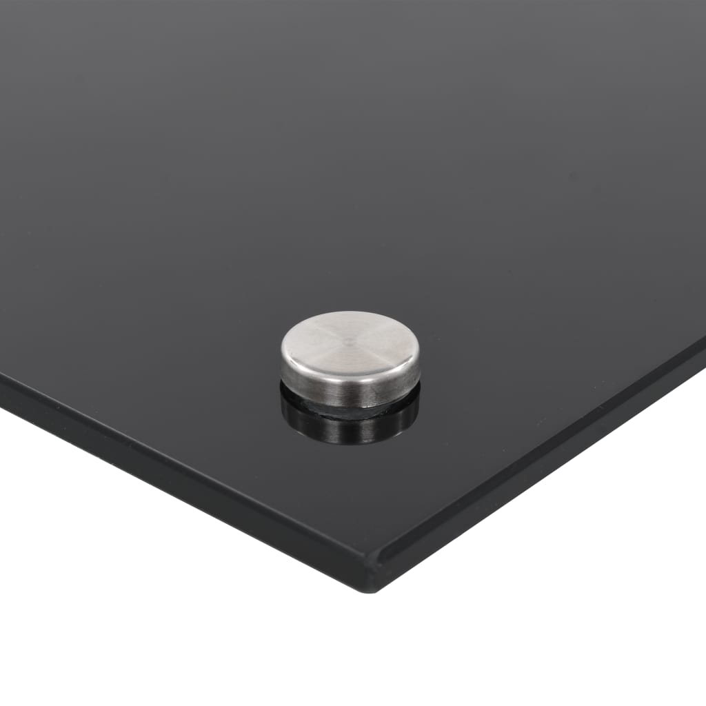 Spatscherm Keuken 120X50 Cm Gehard Glas Zwart