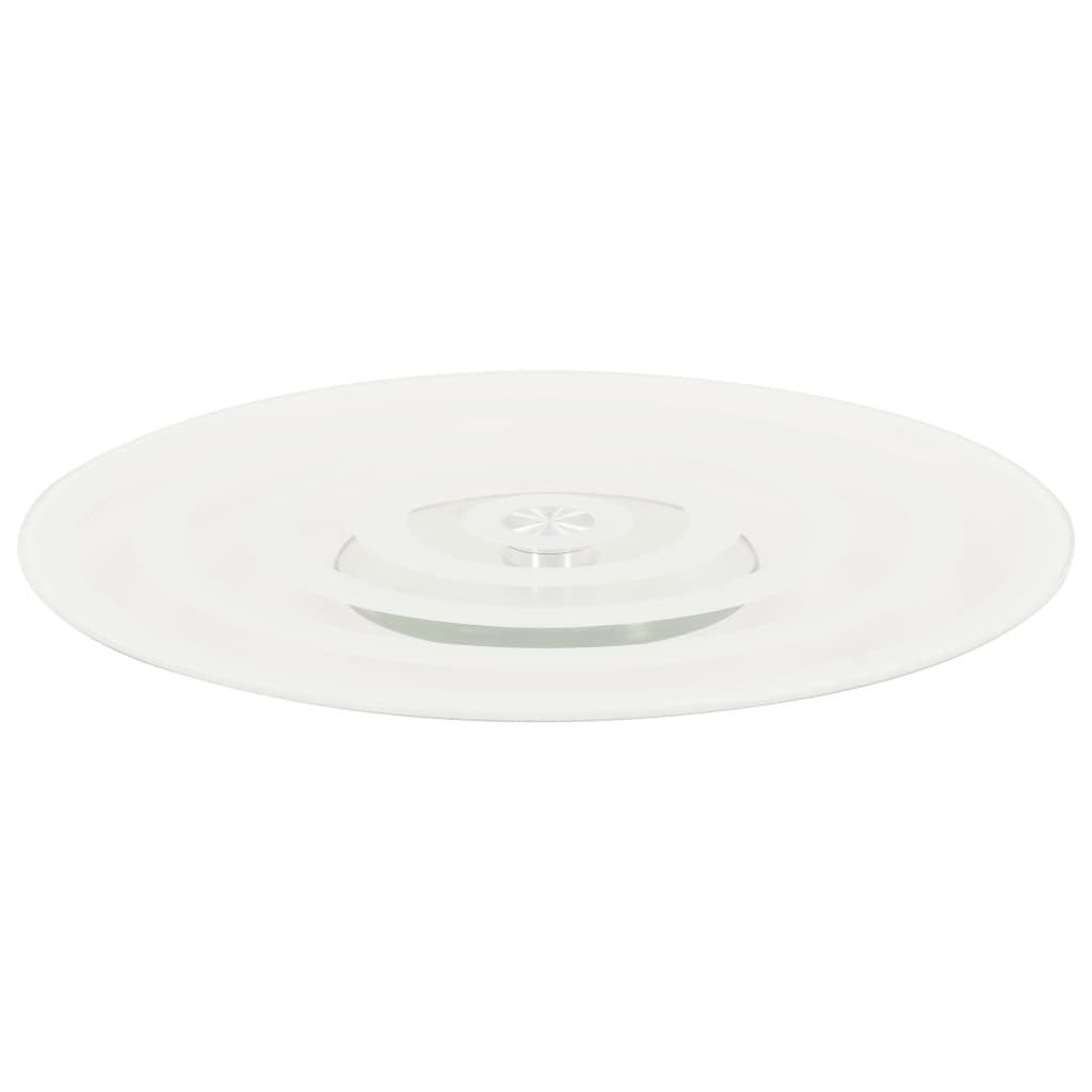 Serveerborden Draaibaar 2 St 30 Cm Gehard Glas Transparant