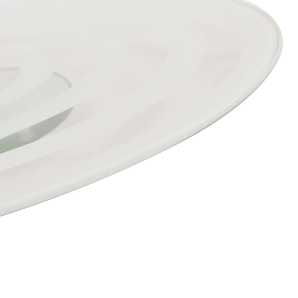 Serveerborden Draaibaar 2 St 30 Cm Gehard Glas Transparant