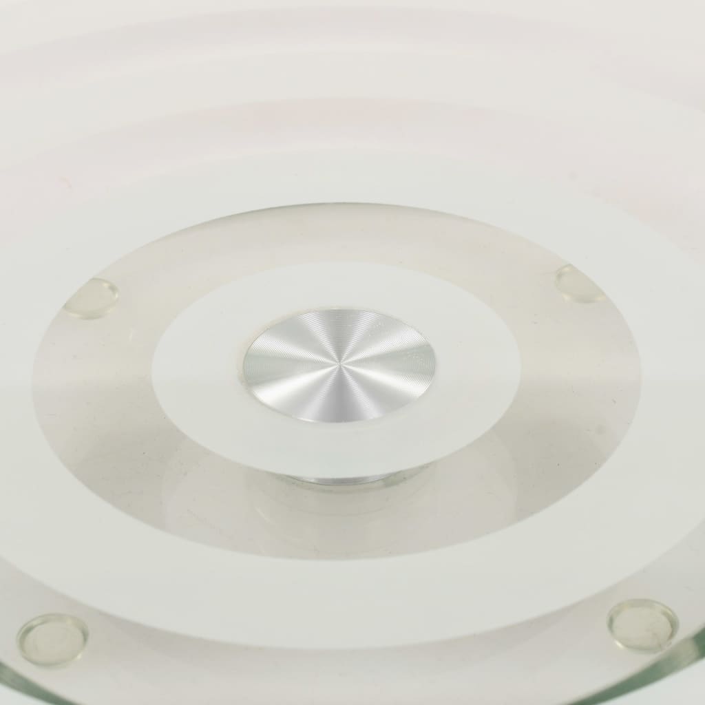 Serveerborden Draaibaar 2 St 30 Cm Gehard Glas Transparant