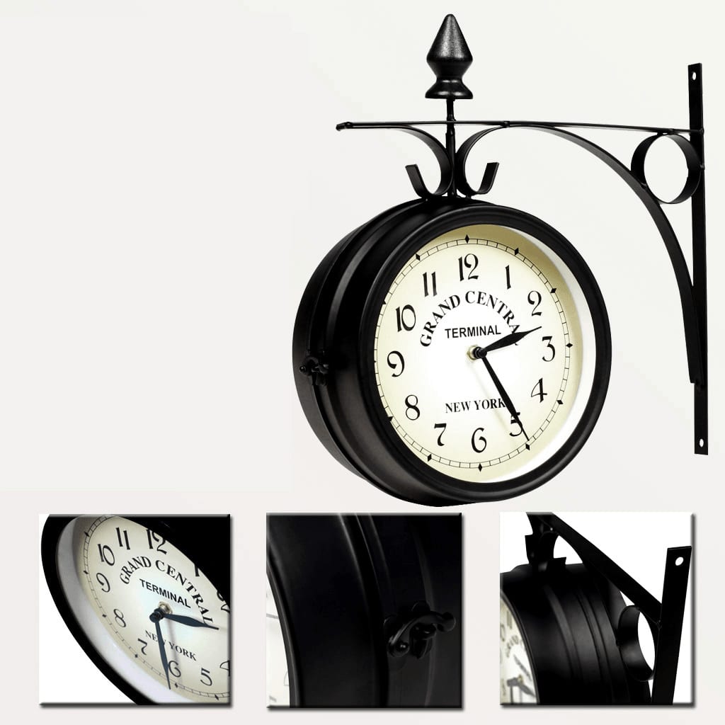Wandklok Dubbelzijdig 20 Cm