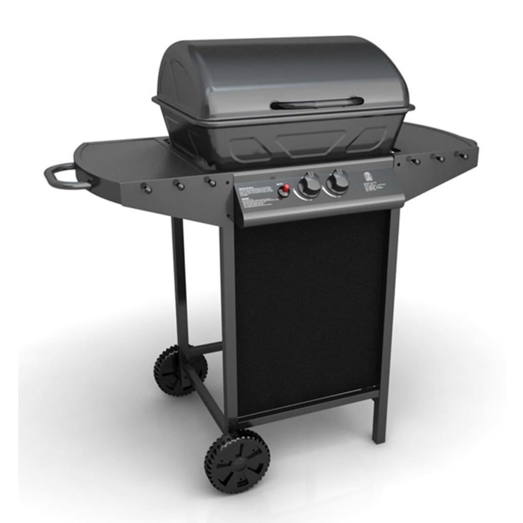 Gasbarbecue Met 2 Kookzones Zwart