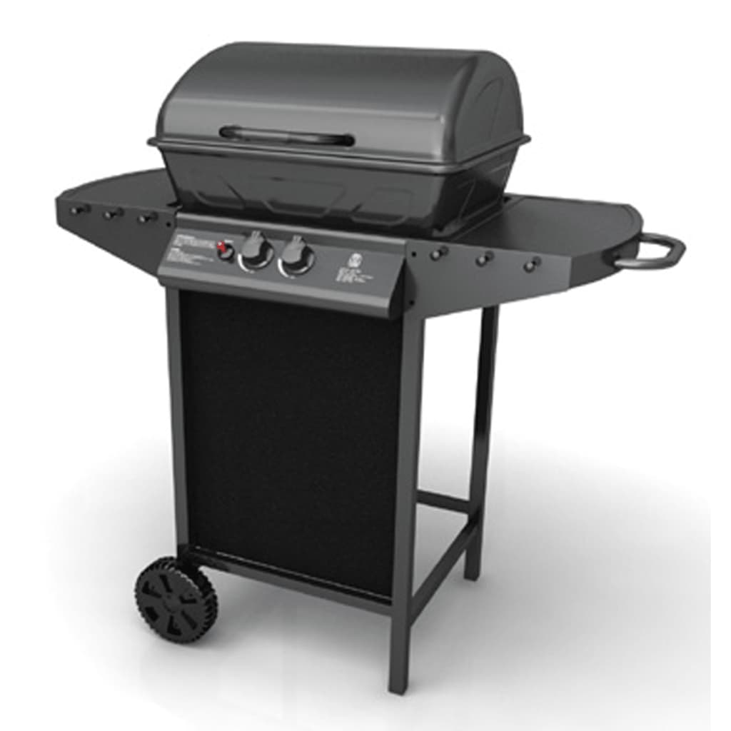 Gasbarbecue Met 2 Kookzones Zwart