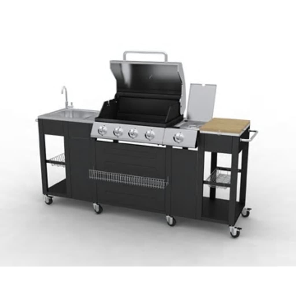 Buitenkeuken Met Gasbarbecue Montana 4 Branders