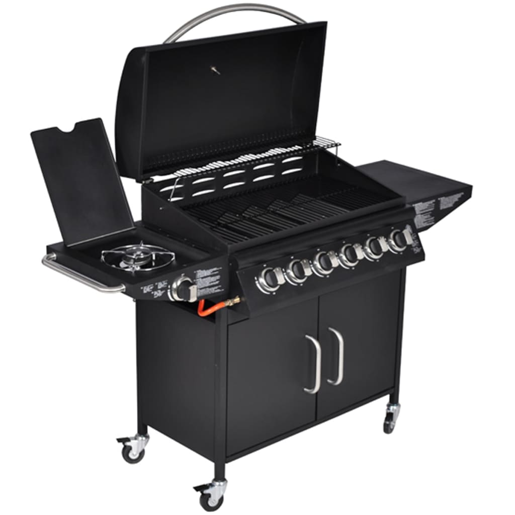 Gasbarbecue Texas 6 Branders (Zwart)