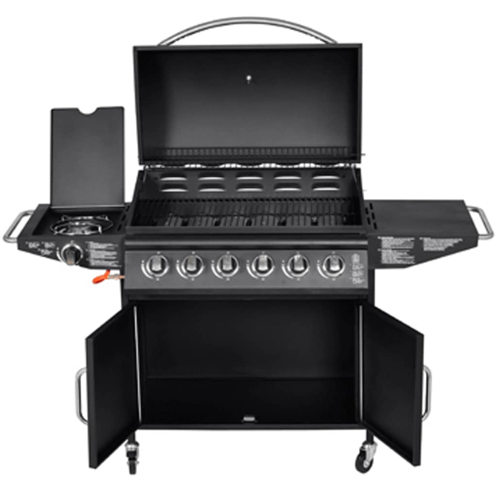 Gasbarbecue Texas 6 Branders (Zwart)