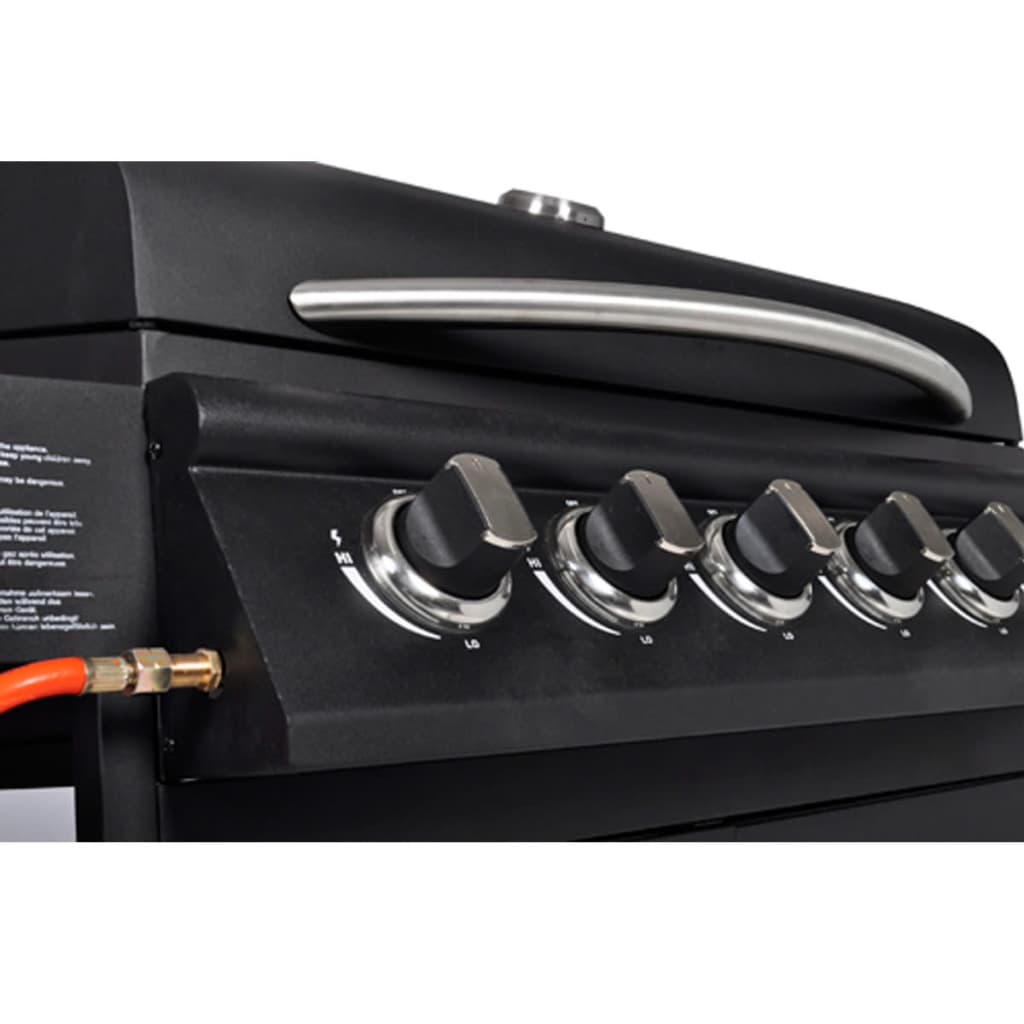 Gasbarbecue Texas 6 Branders (Zwart)
