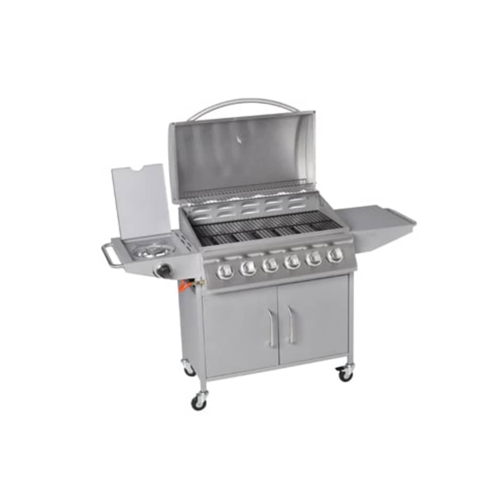 Gasbarbecue Texas 6 Branders (Zilver)