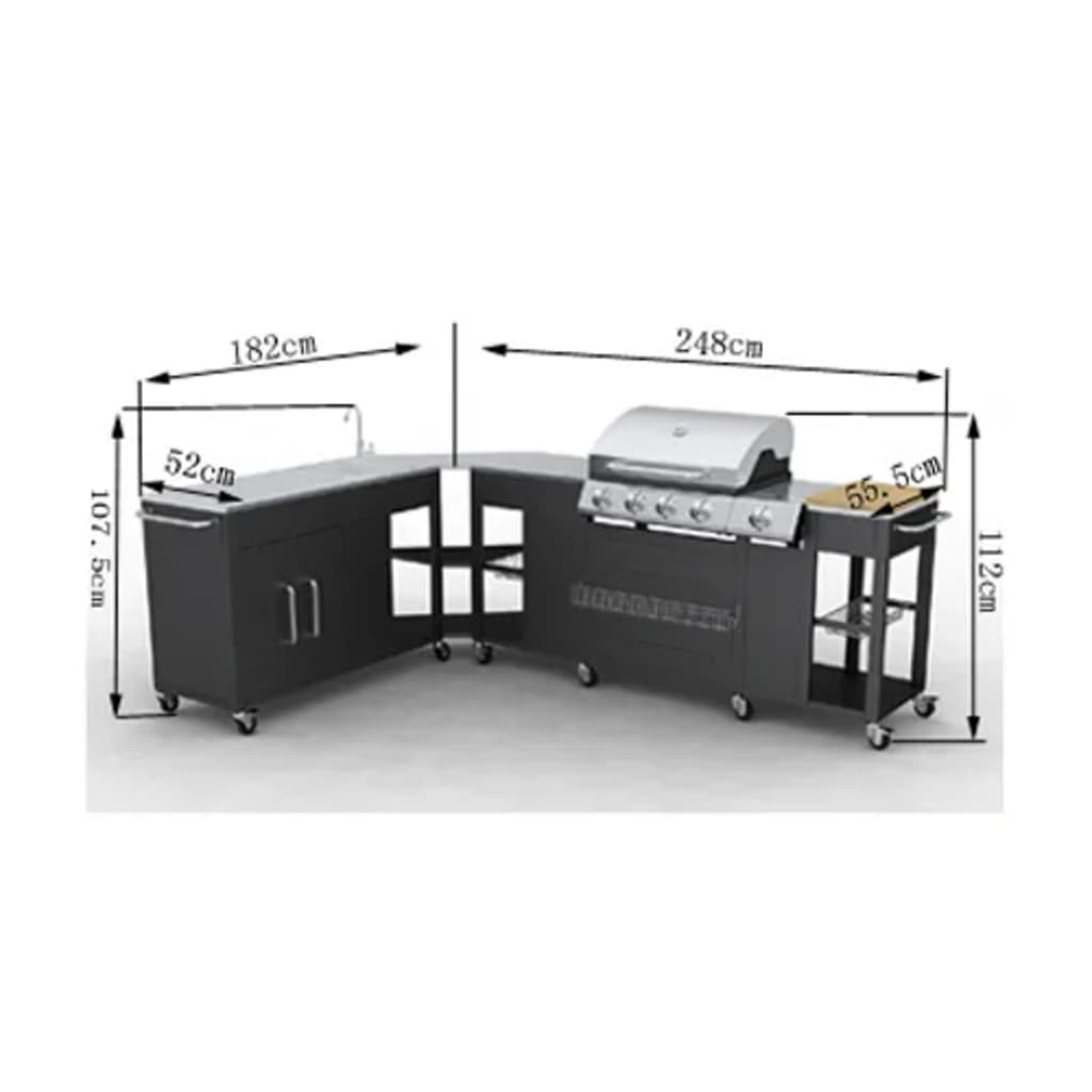 Buitenkeuken Missouri 4 Branders