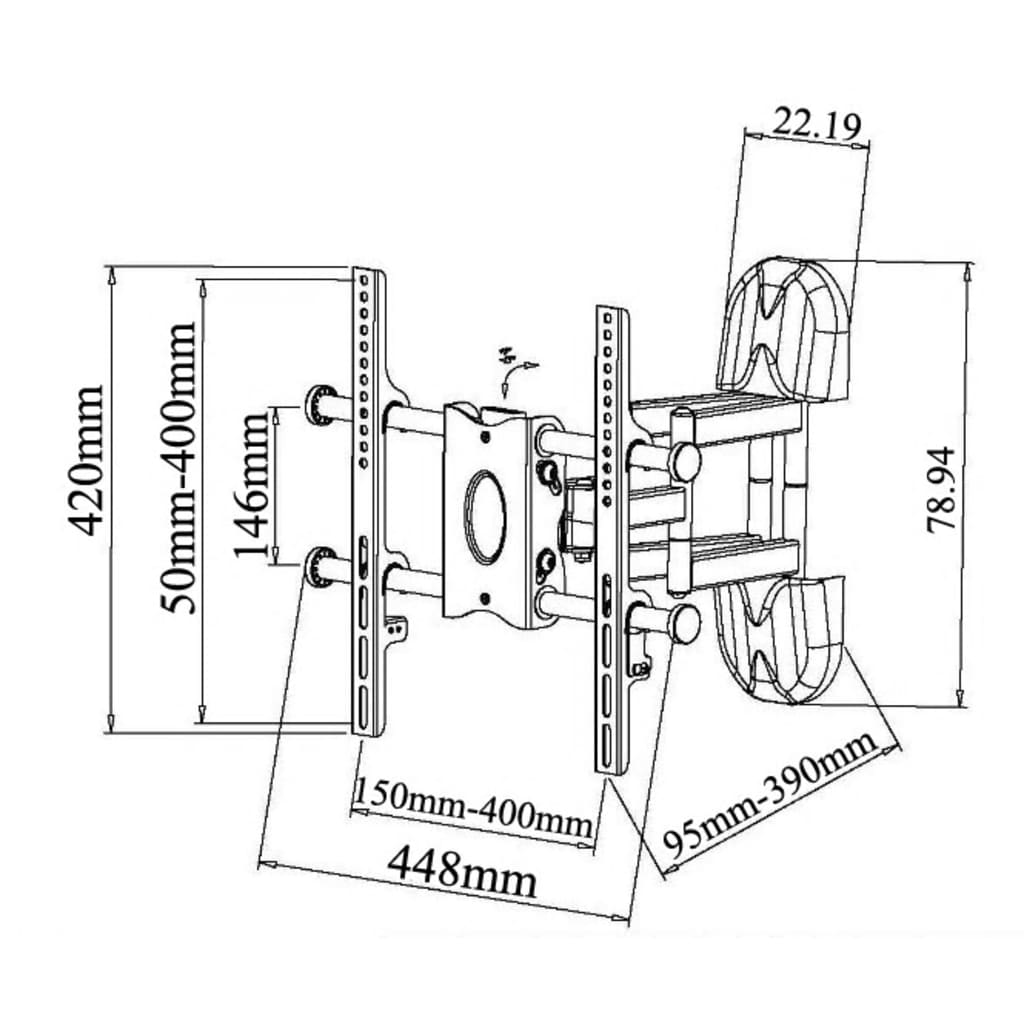 Tv-Wandbeugel 55-107 Cm