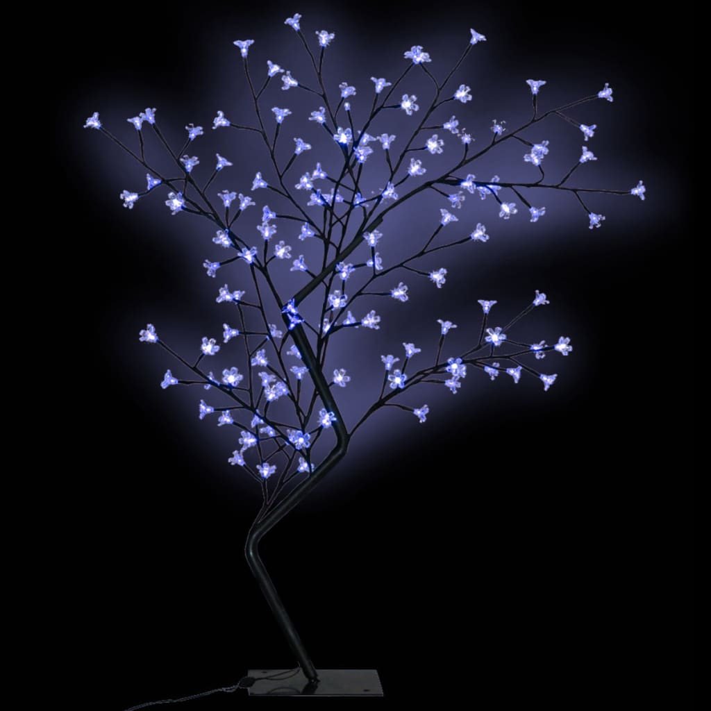 Kerstboom Led Blauw Licht Kersenbloesem 120 Cm