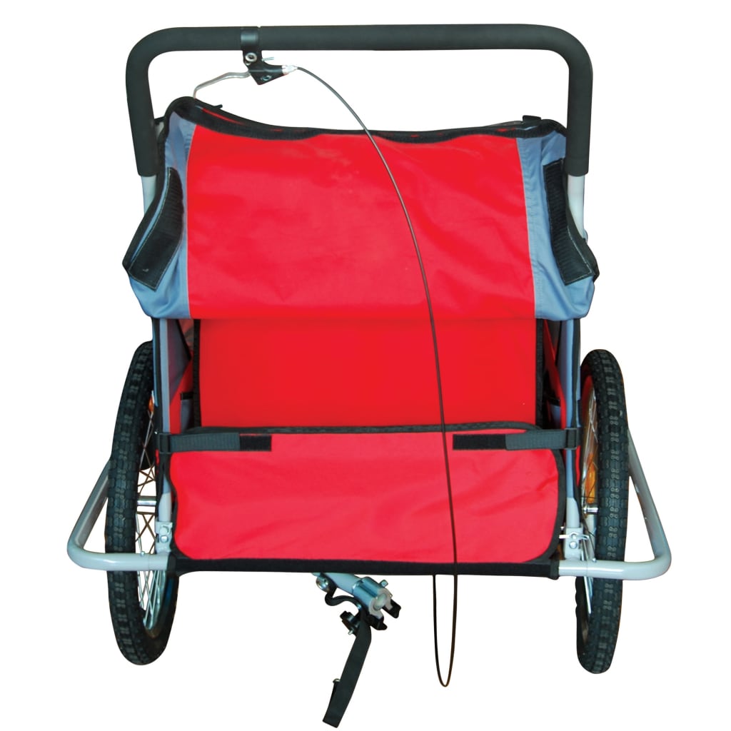 Fietsaanhanger Voor Kinderen Grijs/Rood