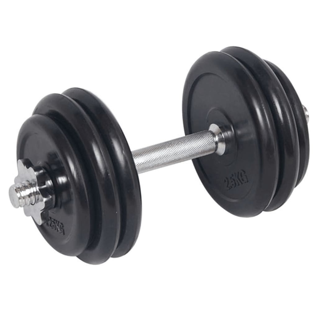 Dumbellset Van 14,25 Kg. Met Kunststofmantel