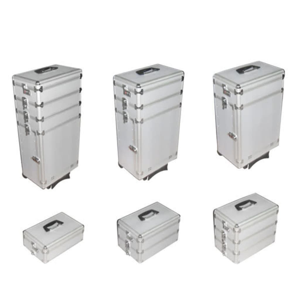 Multifunctionele Trolleykoffer 6 In 1 Zilver