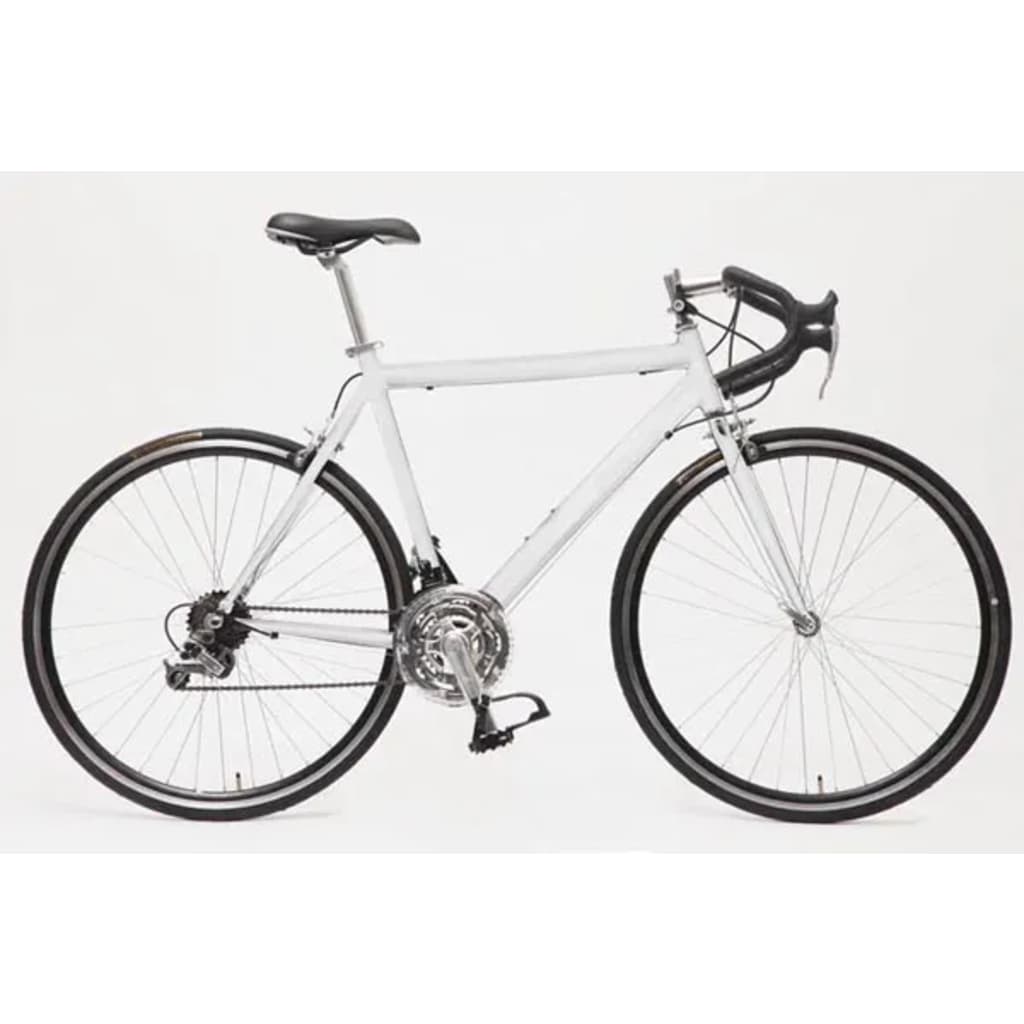 Witte Racefiets Met 21 Versnellingen En 700C Wielen