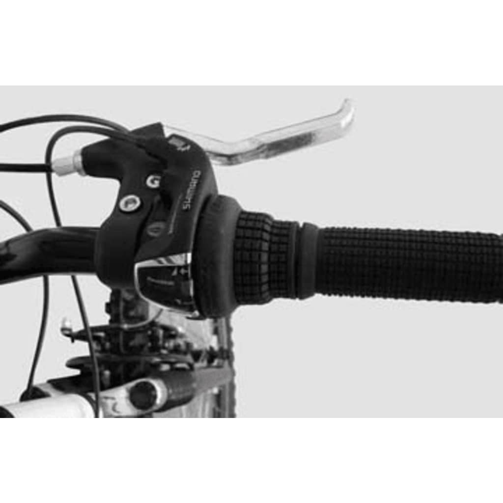 Witte Mountainbike Met Voor-En Achtervering 26" Wielen