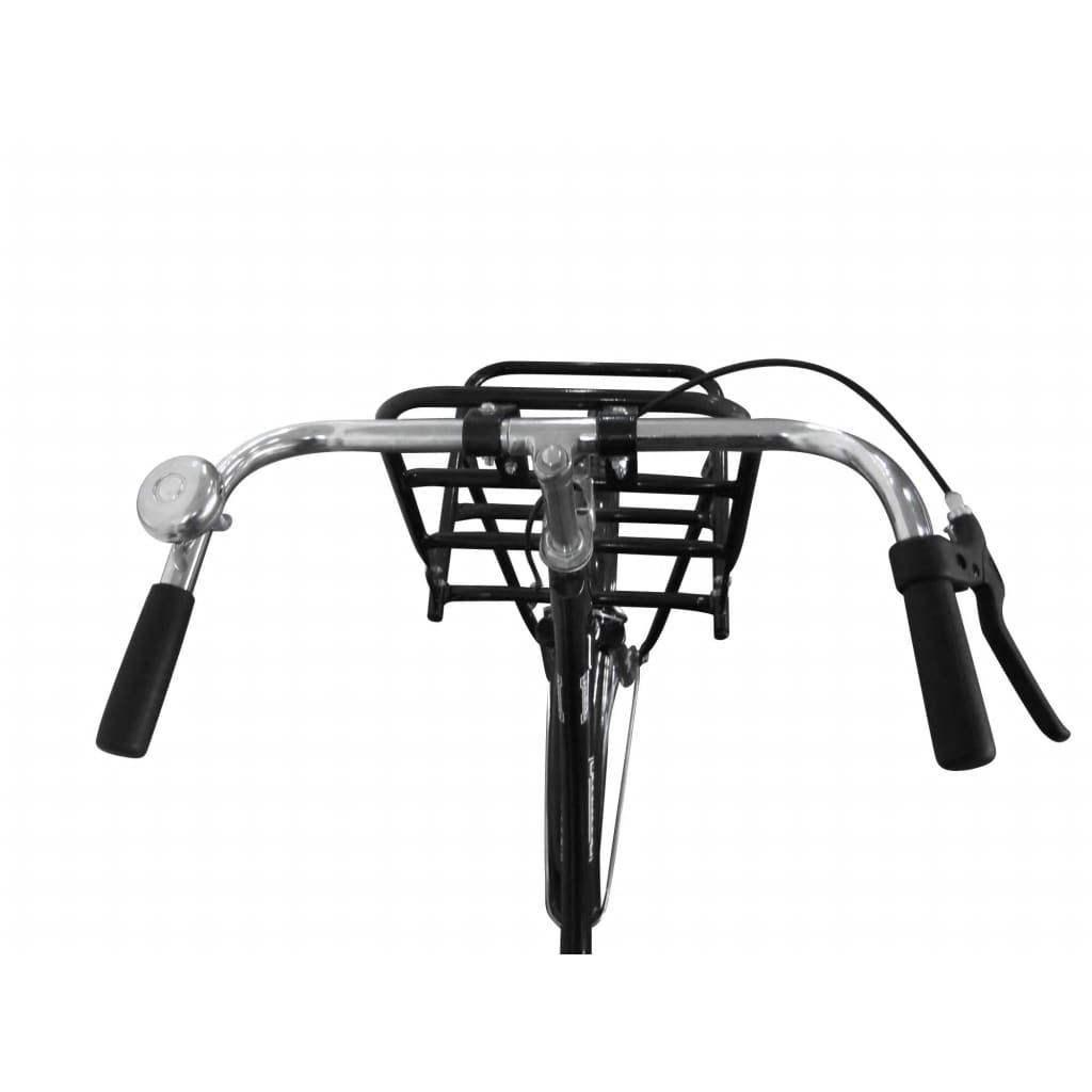 Omafiets 28" Zwart Met Bagagedrager